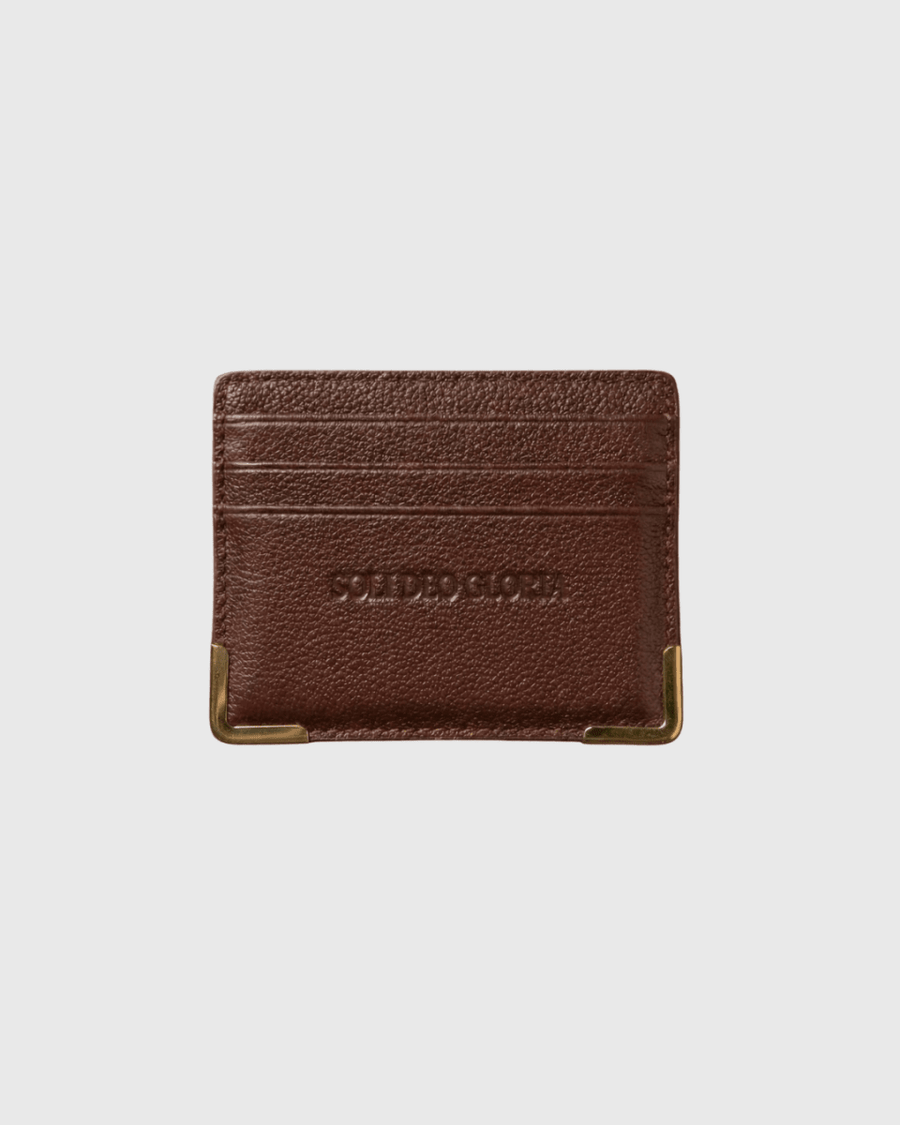 "SOLI DEO GLORIA" CARDHOLDER - BROWN – Bild 1