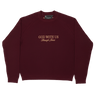 "GOD WITH US" RAGLAN SWEATER - BORDEAUX - Hustle & Faith