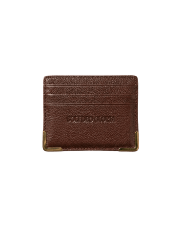 "SOLI DEO GLORIA" CARDHOLDER - BROWN - Hustle & Faith