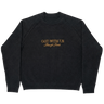 "GOD WITH US" RAGLAN SWEATER - NAVY - Hustle & Faith