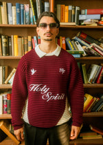 Holy Spirit knitted Sweater - Bordeux - Hustle & Faith